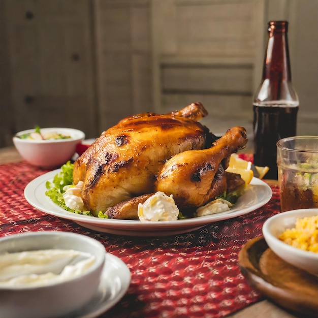 Photo frango assado frango assado domingo roasted chicken rost chicken