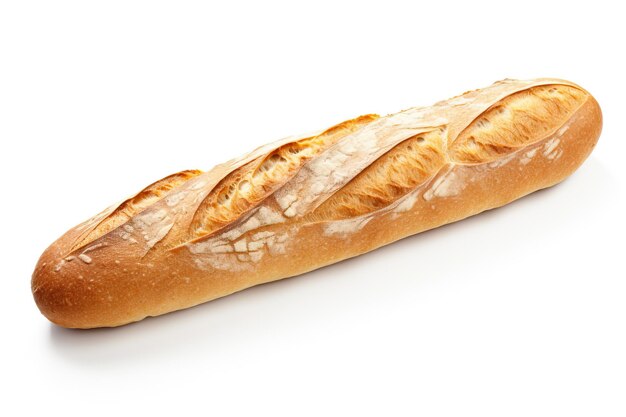 Franse baguette geïsoleerd op witte achtergrond