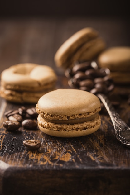 Franse koffie macarons