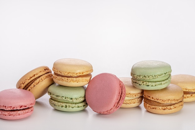 Franse macarons van verschillende kleuren