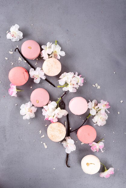 Franse pastel macarons