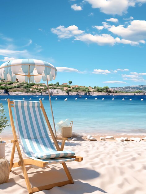 Franse Riviera Middellandse Zee Achtergrond Beachfront Vie Creatief ontwerp Live stream Achtergrond