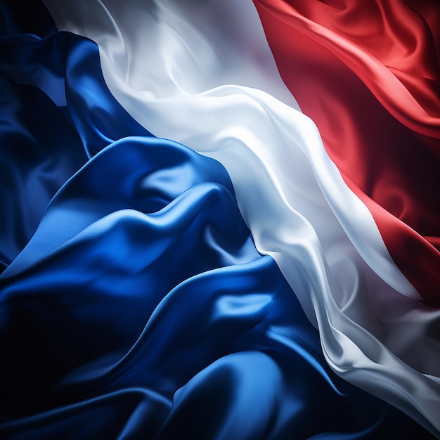 Foto franse vlag elegantie in elke golf ai generative