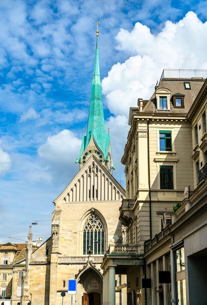Fraumunsterkerk één van de vier belangrijkste kerken van Zürich in Zwitserland