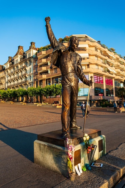 Freddie Mercury-standbeeld in Montreux