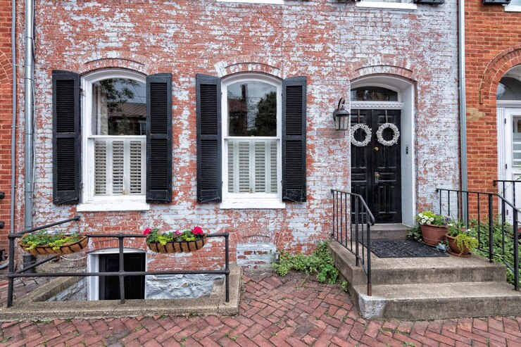 Photo frederick maryland historic old houses view