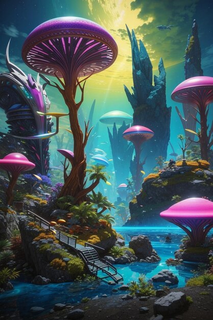 free Alien Ecosystems Create vibrant and exotic