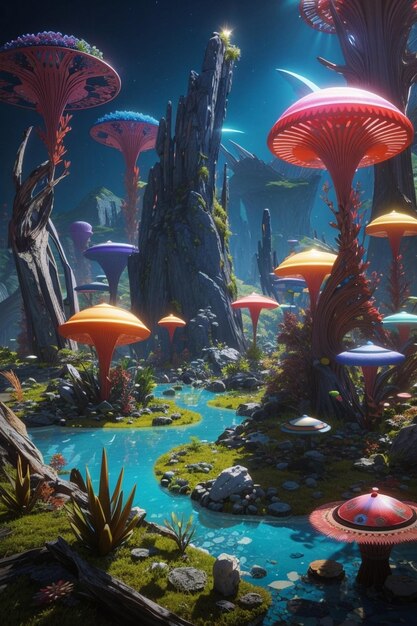 free Alien Ecosystems Create vibrant and exotic