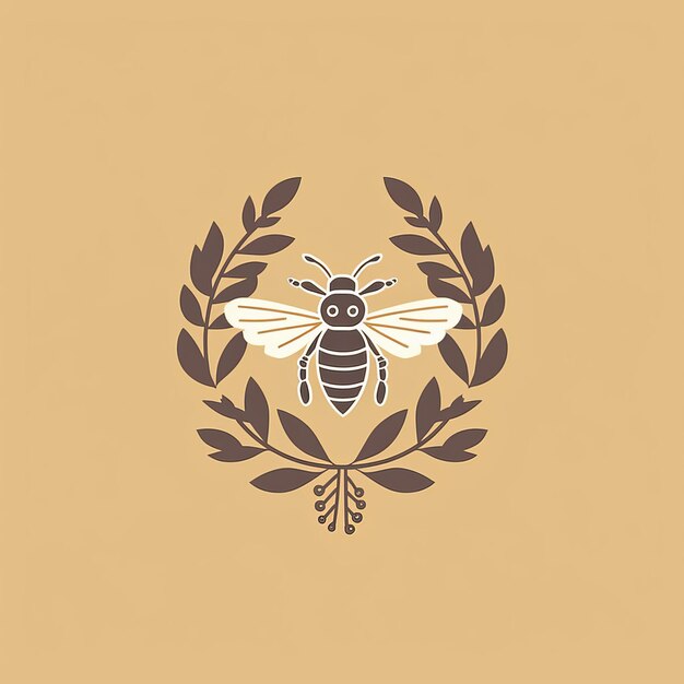 Photo free bee queen logo design for your business generative ai