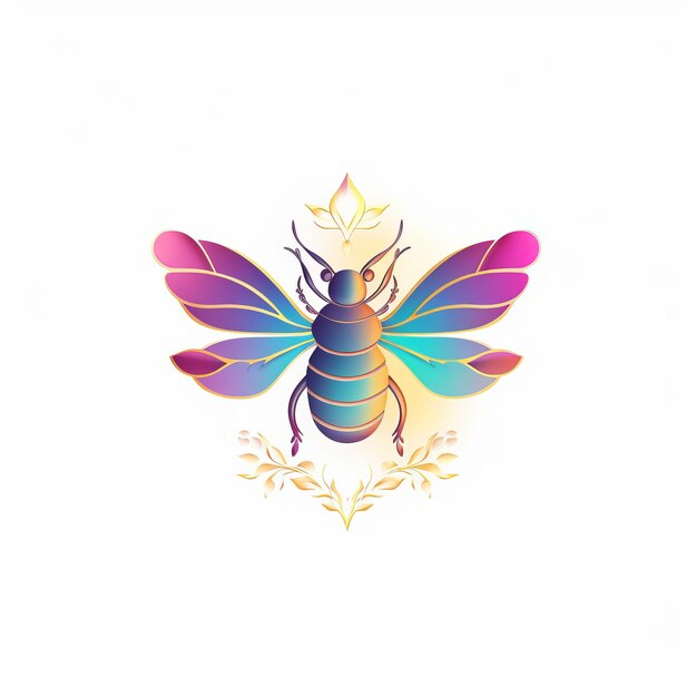 Бесплатный дизайн логотипа королевы пчел для вашего бизнеса
