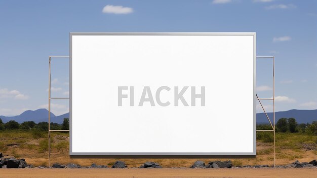 Free blank billboard mockup