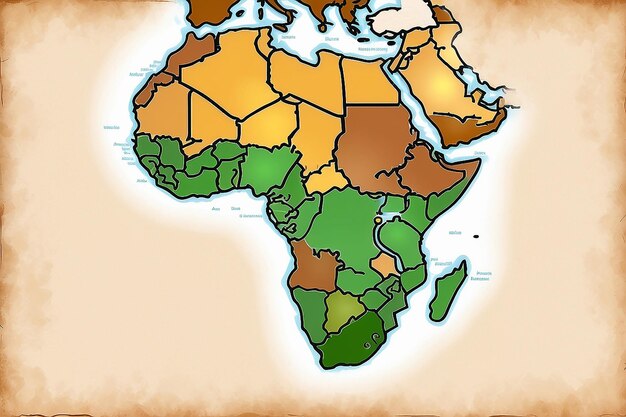 Photo free blank map of africa