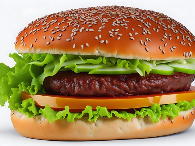 Free burger image with white background