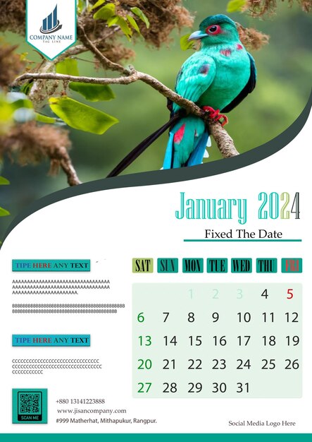 Foto download e personalizzazione gratuiti del modello di progettazione del calendario oggi