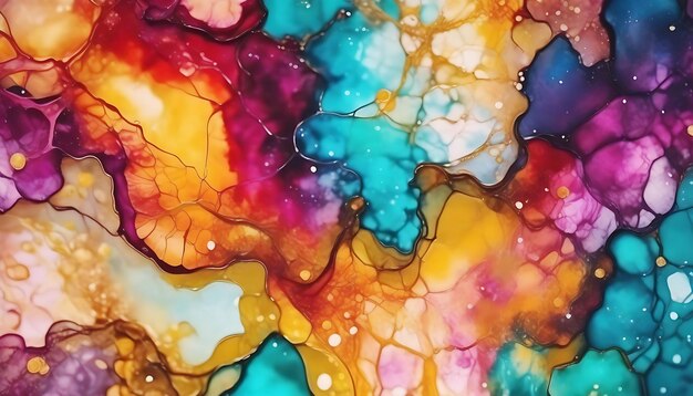 Free colorful alcohol ink abstract background