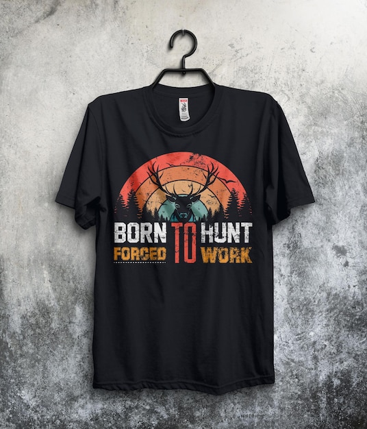 Premium Photo | Free creative hunting t shirt design