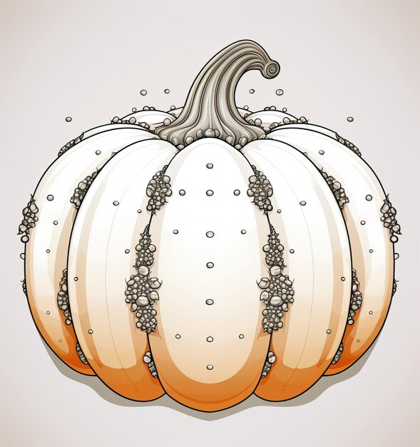 Photo free download pumpkin coloring page in the style of martin creed layered organic forms