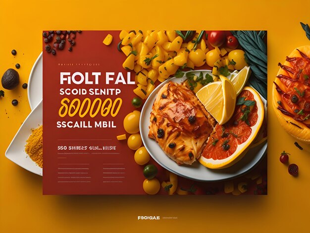 Free food social media post design