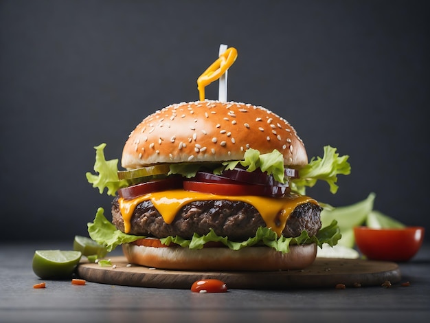 Free Grilled tasty burger image