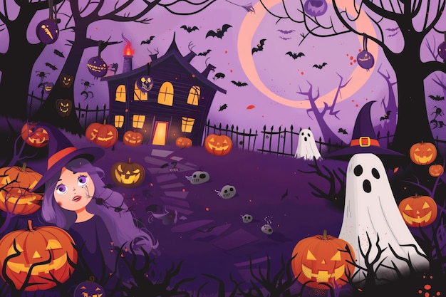 Free halloween background wallpaper page illustration post