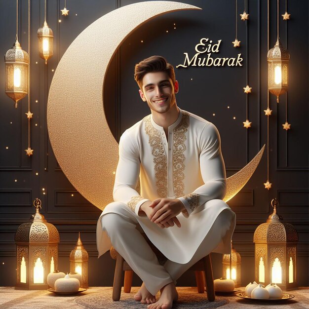 Free Happy Eid Mubarak Photo Background