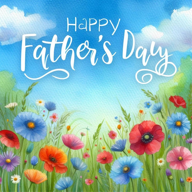 Free Happy Fathers Day Photo Frame Background