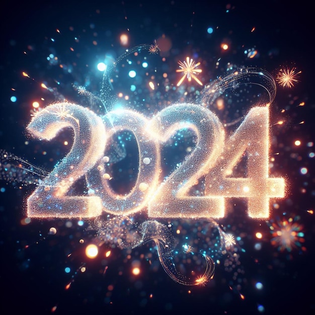 Free Happy New Year 2024 Background