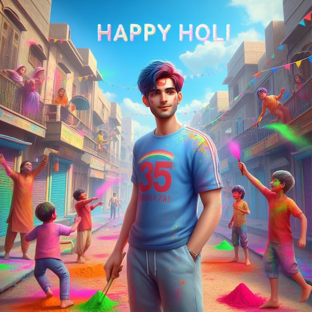 Free Holi Photo Background