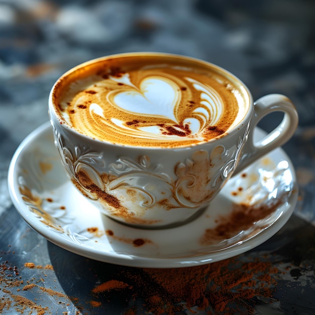 free illustration aromatic morning coffee