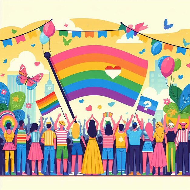 Free image pride day flag theme