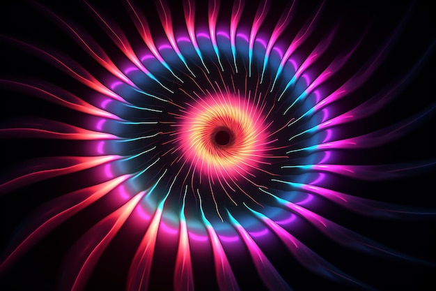 Free image Psychedelic Optical Illusion Spiral Vibrant Design for Mesmerizing Artwork