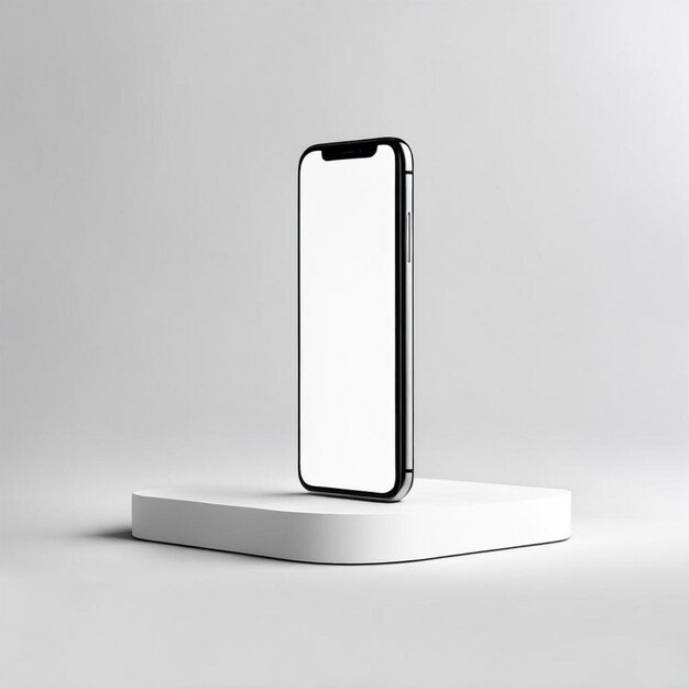 Photo free iphone mockup podium