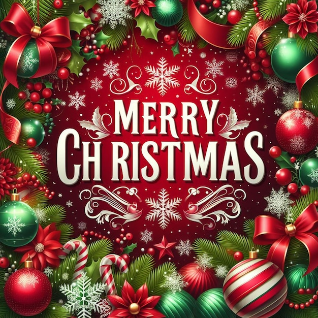 Free Merry Christmas Background