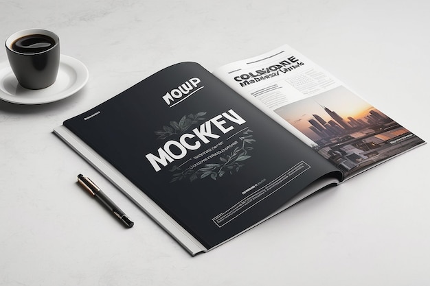 Free Modern Magazine Mockup PSD