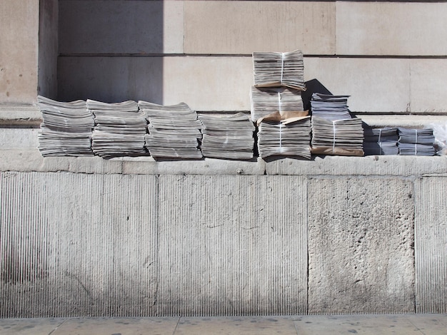 Photo free newspapers piles