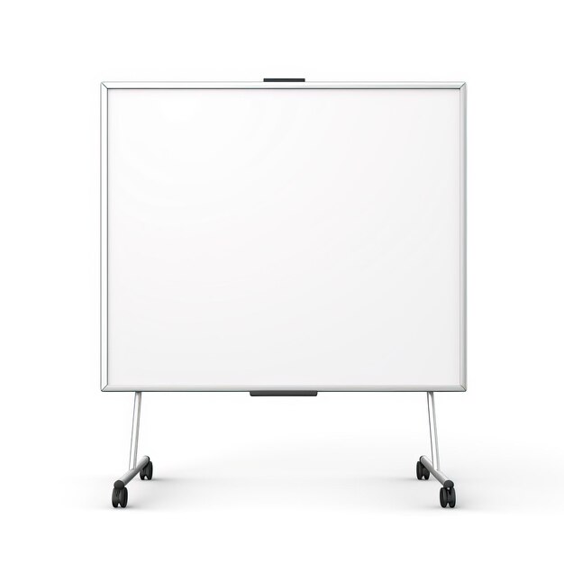 Free Photo 3d blank standing advertising digital panel White board mockup