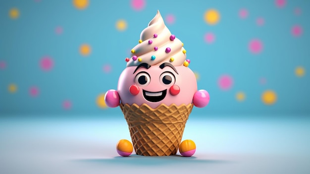 a free photo of 3d ice cream