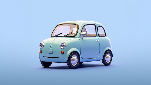 a free photo of 3d rendered car cartoon