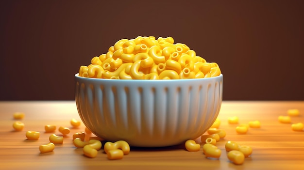 a free photo of 3d rendered corn bowl