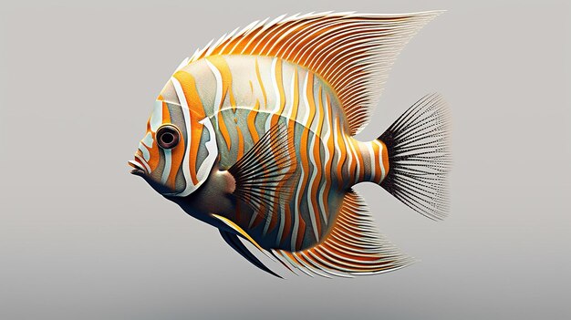 Photo a free photo of 3d rendered fish