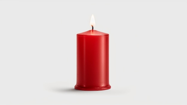 a free photo of 3d rendered red candle