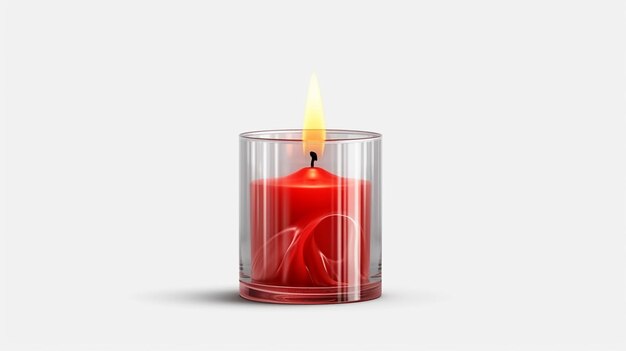 a free photo of 3d rendered red candle