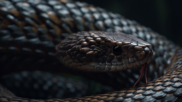 Black Snake, Red and Black Snake HD wallpaper | Pxfuel