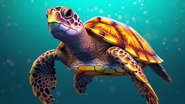 a free photo of 3d turtle