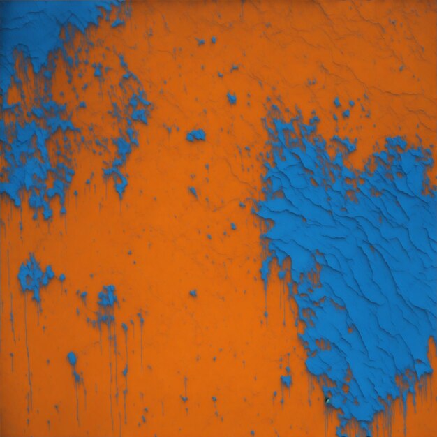 抽象的なグランジ ネイビー オレンジの漆喰壁のテクスチャ · 無料の写真