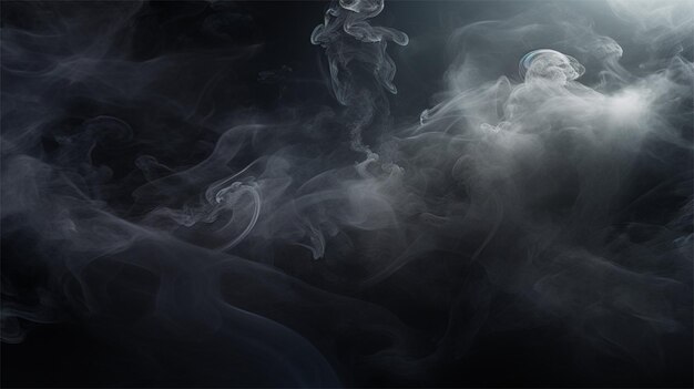 抽象的な空間の壁紙の背景の暗い煙のデザインの無料の写真