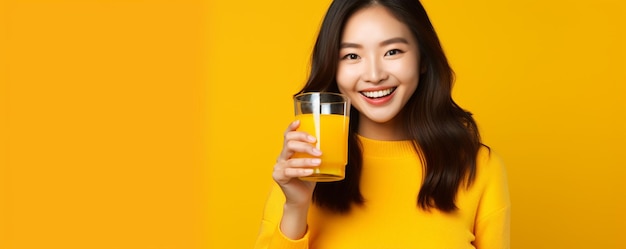 Free photo asian girl student drinking coffee