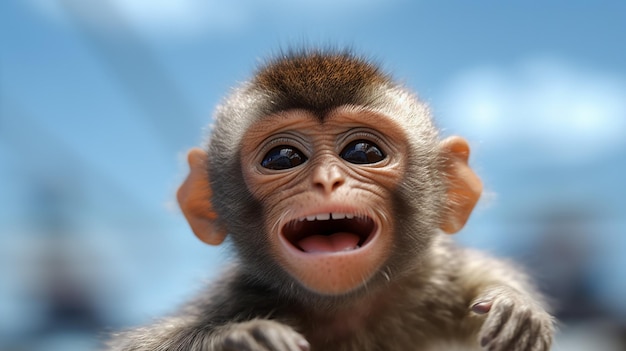 赤ちゃん猿の無料写真