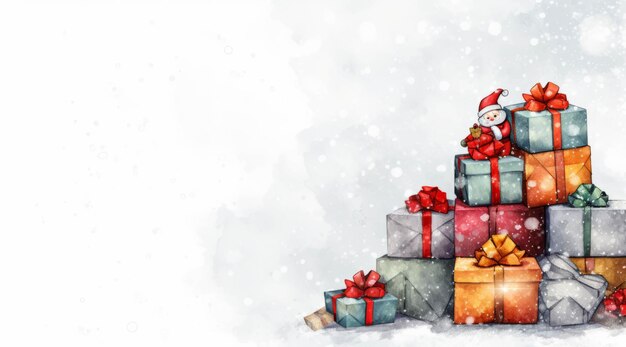 Free photo beautiful christmas background with copy space generated by AI