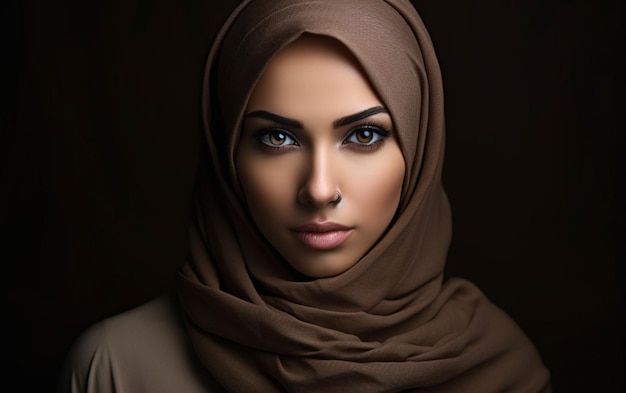 Free photo beautiful woman wearing hijab